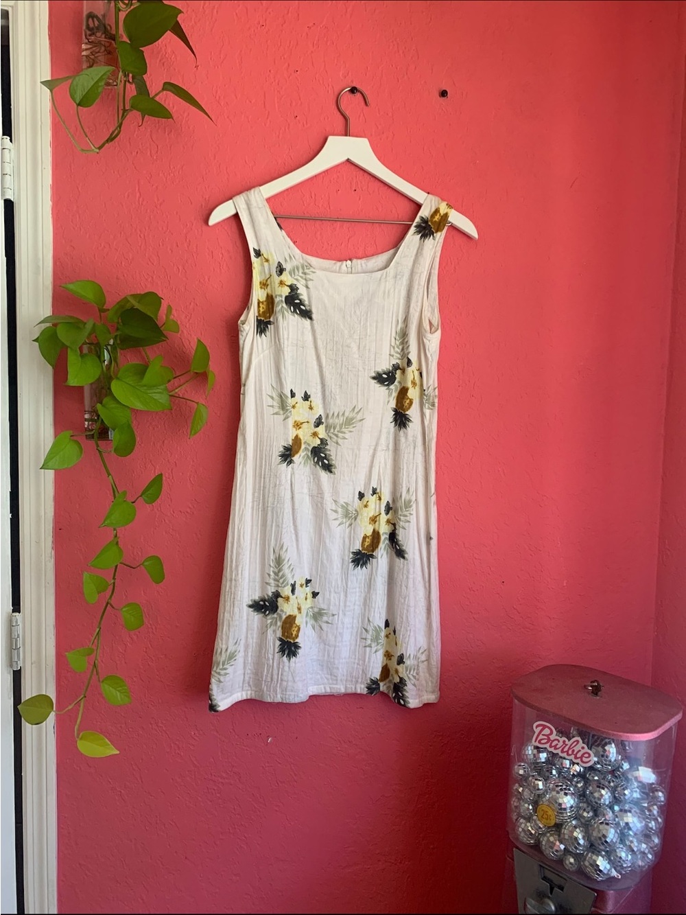 90’s/Y2K Tropical Mini Dress - Size Small